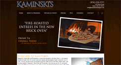 Desktop Screenshot of kaminskisbarandgrill.com